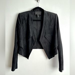 BCGBMAXAZRIA Luke Faux-Suede Cropped Jacket Size S